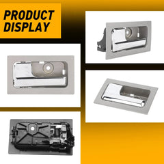 Interior Door Handle For Ford 2009-2014 F-150 Power Lock Driver Side Silver EOA 6B93BC-57