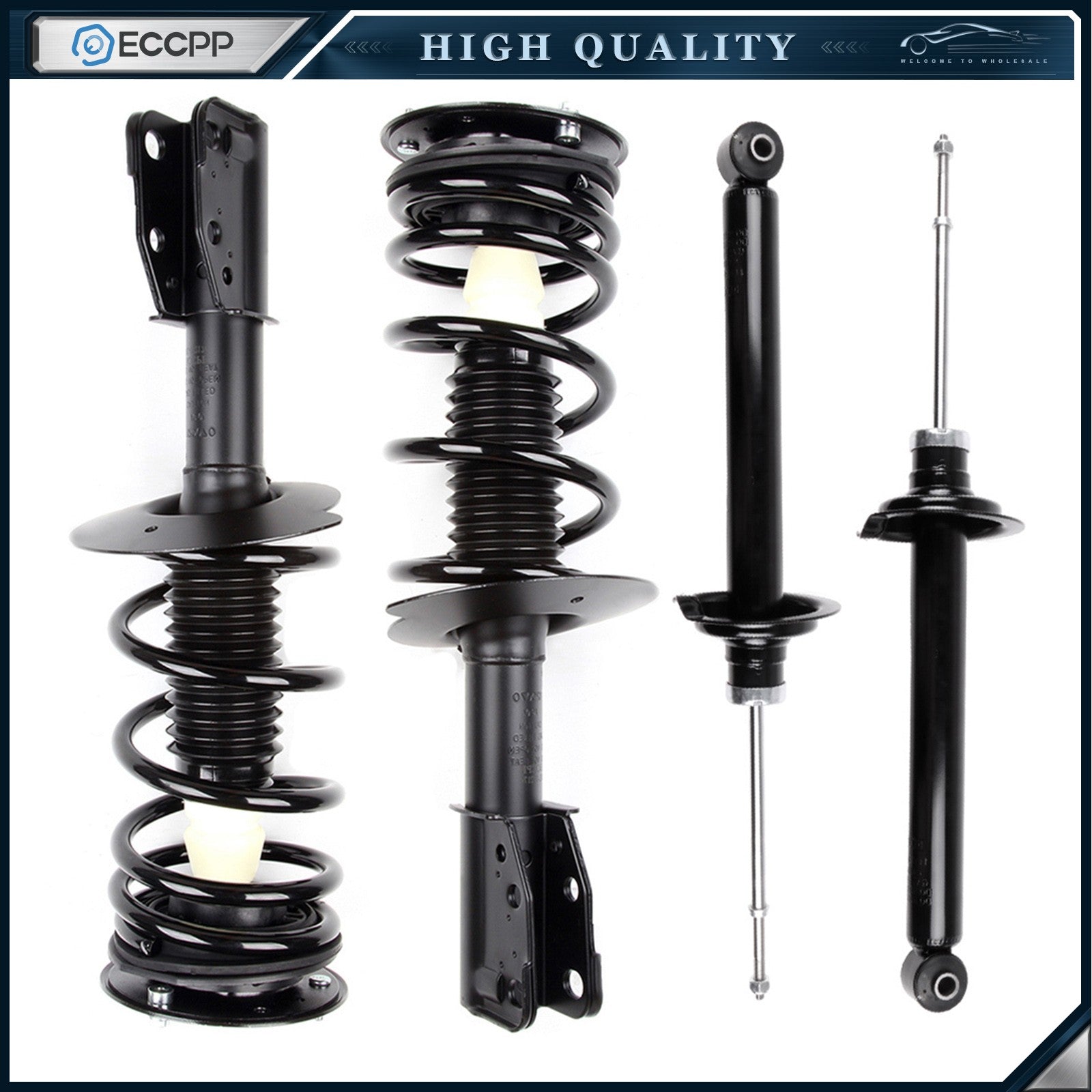 For Chevy Cavalier Pontiac Sunfire Front Complete Struts & Rear Shock Absorber 6B93BC-57