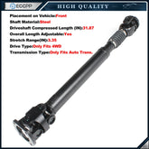 Front Drive Shaft Prop Assembly 52123326AB For Dodge Ram 2500 3500 Diesel 03-13 6B93BC-57