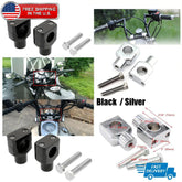 1'' 25mm Handlebar Mount Clamp Risers For Harley Dyna Sportster Softail Touring