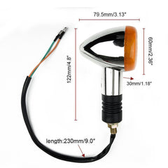 2pcs Motorcycle Turn Signal Indicator Light Blinker for kawasaki Suzuki Honda US