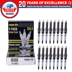 16x spark plugs laser iridium SP-9650 9029 22401-JA01B compatible with Nissan 6B93BC-57