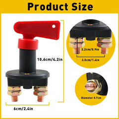 12V-24V Battery Isolator Disconnect Off Cut Power Kill Switch for Car Truck Boat 6B93BC-57