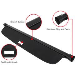 ECCPP Retractable Rear Cargo Cover For 2018 2019 2020-2024 Volkswagen Tiguan