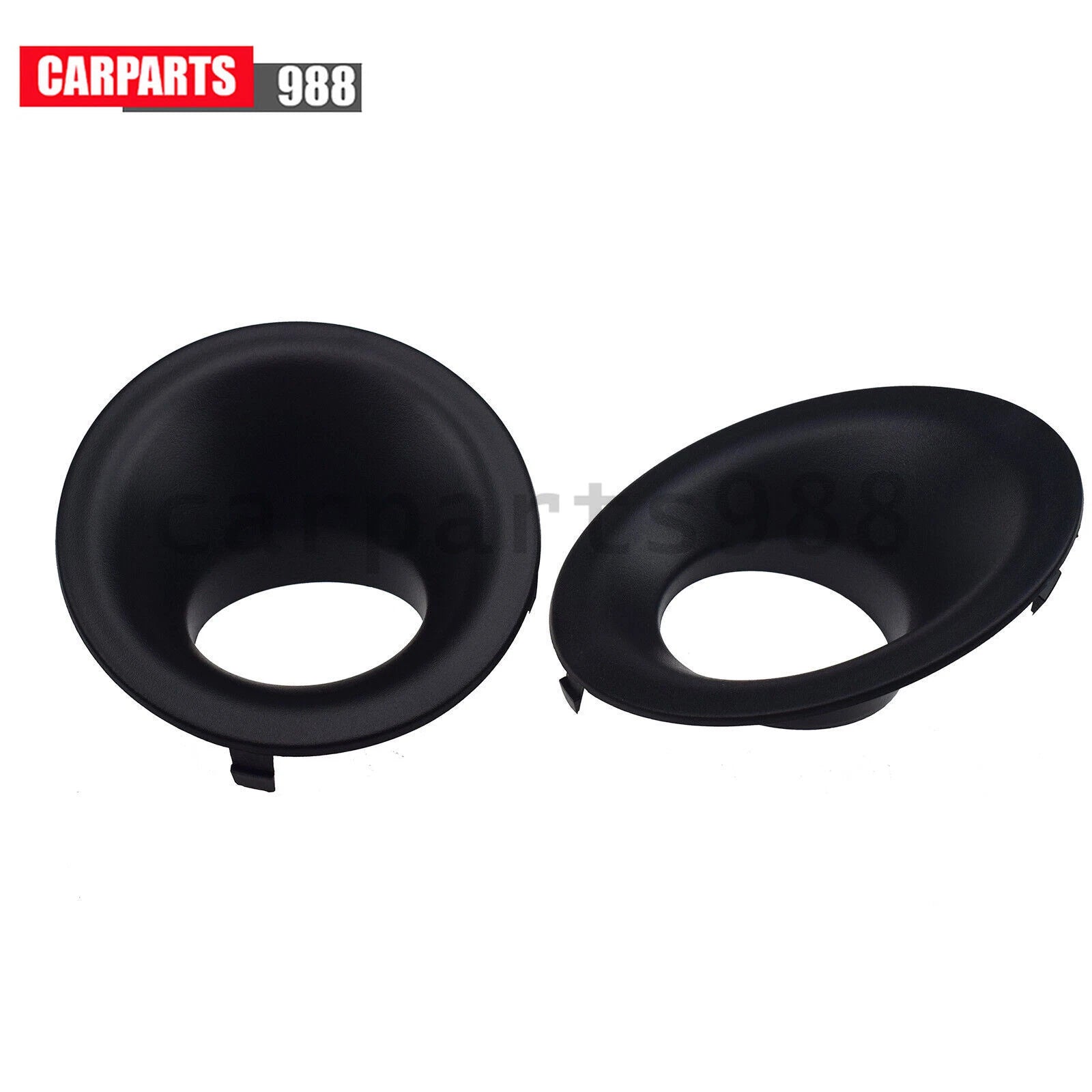 Pair Left Right Front Bumper Fog Light Bezel Cover For 2015-23 Dodge Challenger 6B93BC-57