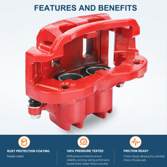 Rear Brake Pads Set Brake Calipers 6Pcs Kit For 2000-2005 Ford Excursion 6B93BC-57