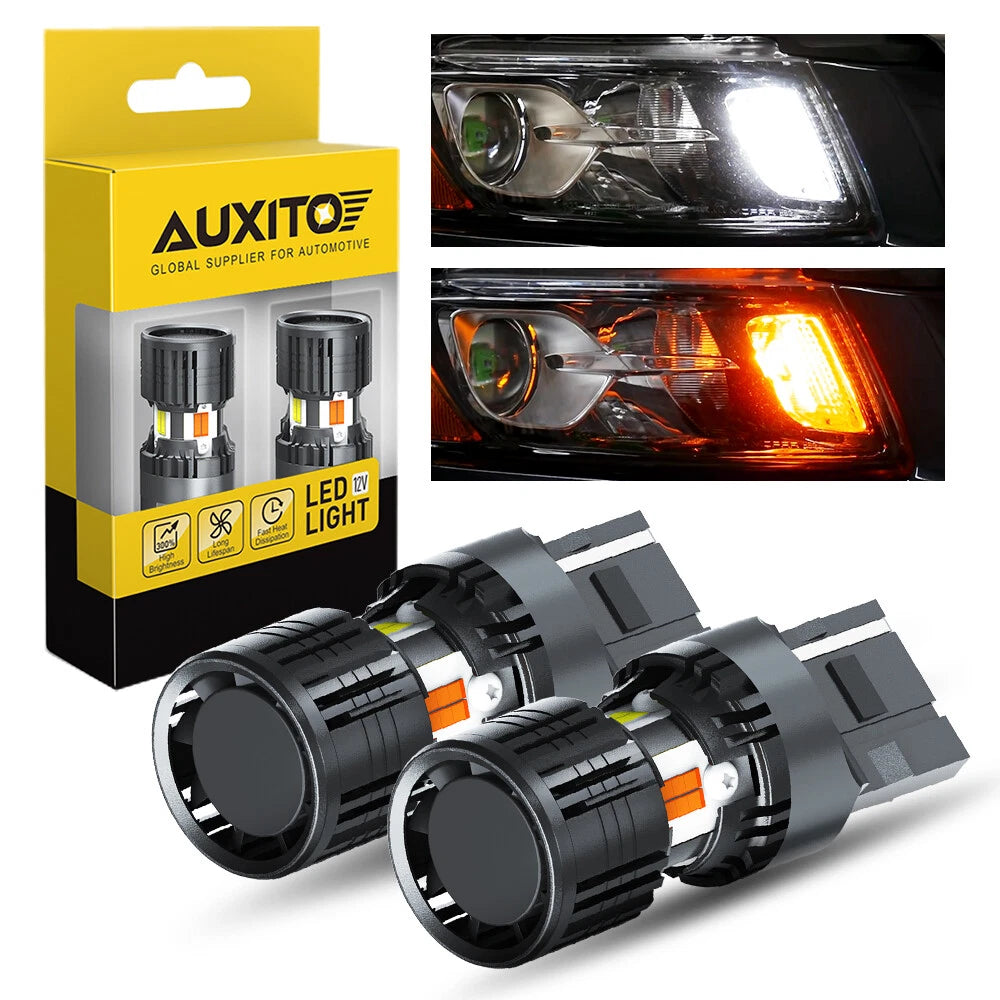 No Hyper Flash 7443 7444NA Switchback LED Turn Signal Parking Lights Bulbs EOA 6B93BC-57