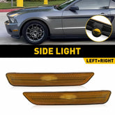 For 10-14 Ford Mustang Front Side Marker Light Housing Amber Driver Passenger EA 6B93BC-57