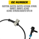 ABS Wheel Speed Sensor for 99-2006 Sierra & Silverado 1500 2500 Front L & R 6B93BC-57