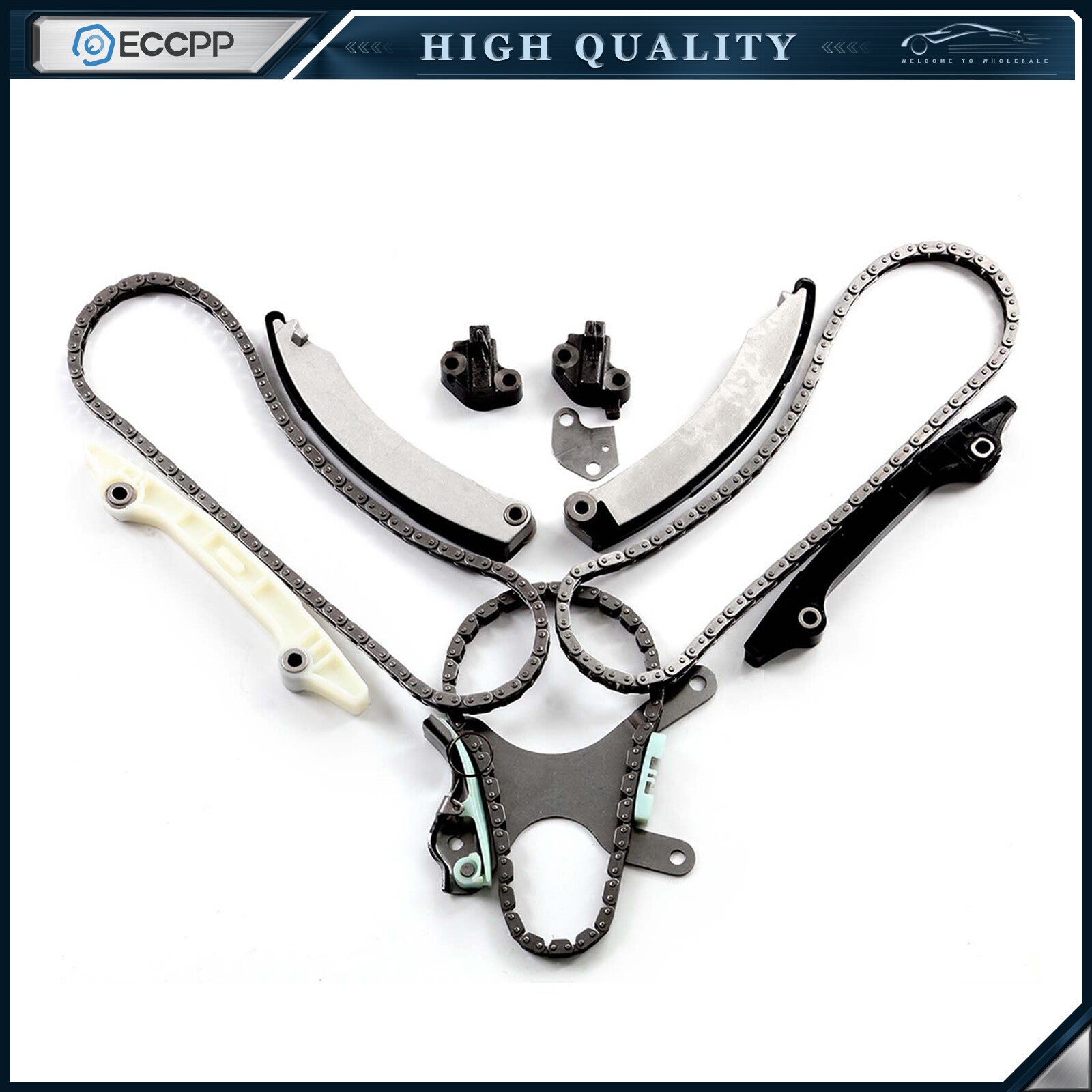Timing Chain Kit for 02-11 Jeep Liberty Dodge Dakota 3.7L SOHC Vin K w/o Gears 6B93BC-57