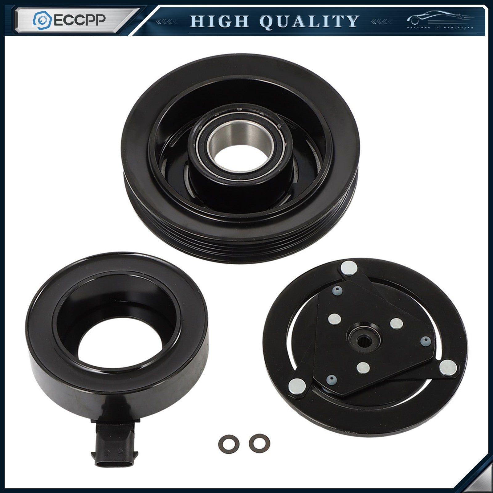 AC A/C Compressor Clutch Kits For Chevrolet Corvette 6.0L 2005-2006 2007 6B93BC-57