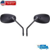 Black Motorcycle Side Mirrors For Honda Shadow Spirit 750 1100 VTX1300 VTX1800