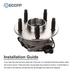 2P Wheel Hub Bearings Rear For 2010-2015 2016 2017 Chevrolet Equinox GMC Terrain 6B93BC-57