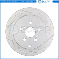 Fits Toyota Scion Tc Pontiac Vibe Front+Rear Drilled & Slotted Brake Rotors 6B93BC-57