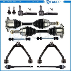 Front Upper Control Arm Suspension CV Axle Shaft For 00-06 Tahoe GMC Sierra 1500 KOEEP
