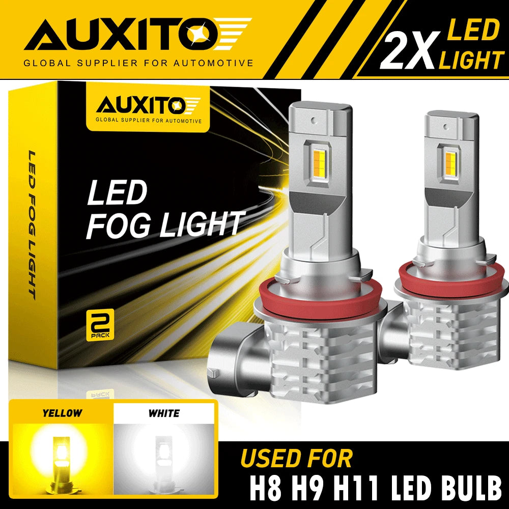 2X Switchback H11 H16 H8 LED Fog Light Bulbs Dual Color Yellow White Canbus EA 6B93BC-57