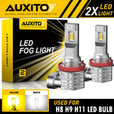 2X Switchback H11 H16 H8 LED Fog Light Bulbs Dual Color Yellow White Canbus EA 6B93BC-57