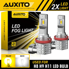 2X Switchback H11 H16 H8 LED Fog Light Bulbs Dual Color Yellow White Canbus EA 6B93BC-57