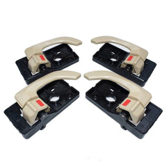 4 X Beige Inside Door Handle Catch Left Rear SET For 2005~2009 Hyundai Tucson 6B93BC-57