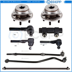 9Pcs Front Steering Tie Rod End Adjusting Track Bar For 2000-2006 Jeep Wrangler KOEEP