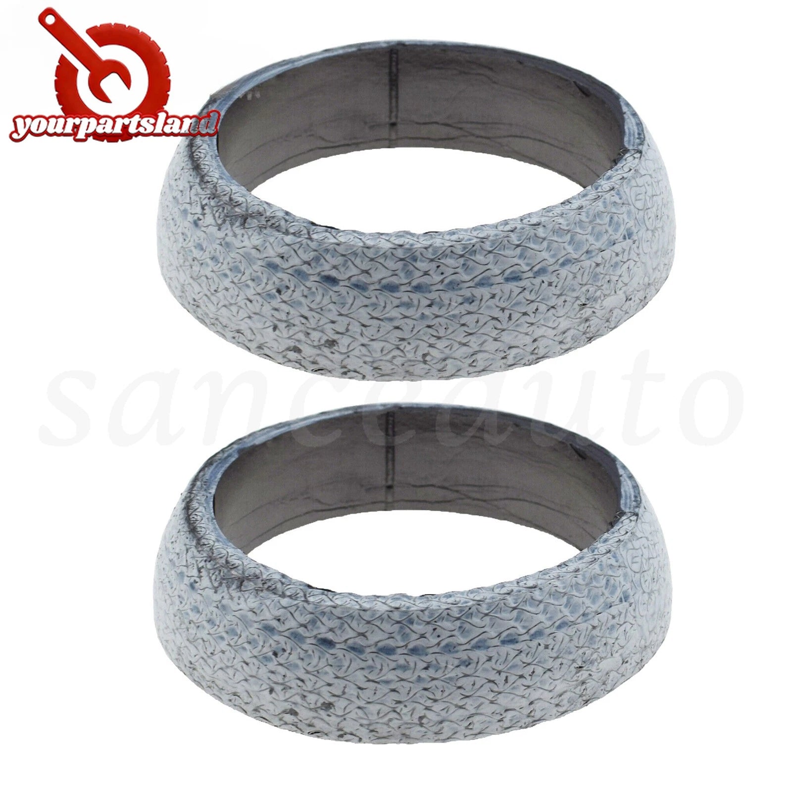 2PCS For Toyota PRIUS 1.5L 01-09 Exhaust Pipe Manifold Donut Gasket 17451-21060 6B93BC-57