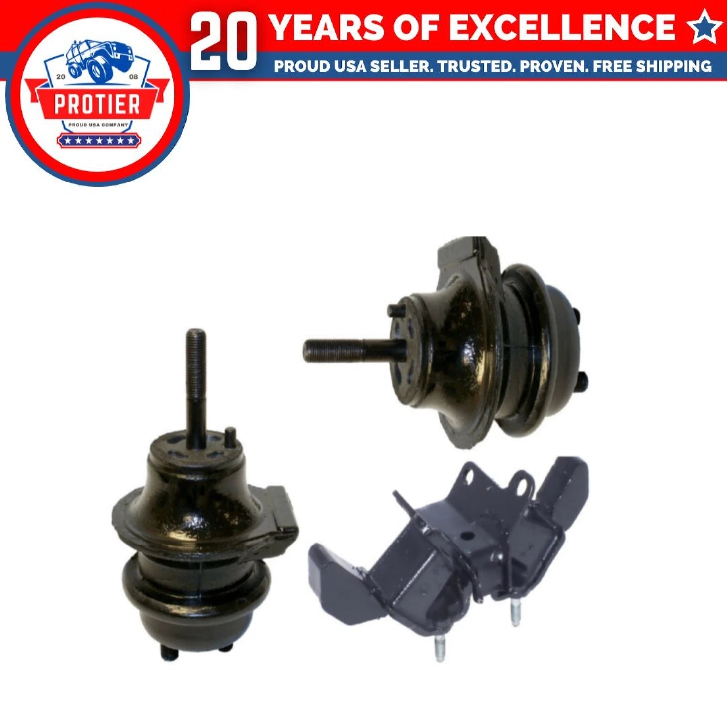 Motor & Trans Mount Set 3PCS Compatible for 2002 - 2005 Lexus IS300 3.0L 6B93BC-57