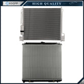 Aluminum Radiator & AC Condenser Cooling Kit For 2005-2016 2017 Nissan Frontier 6B93BC-57