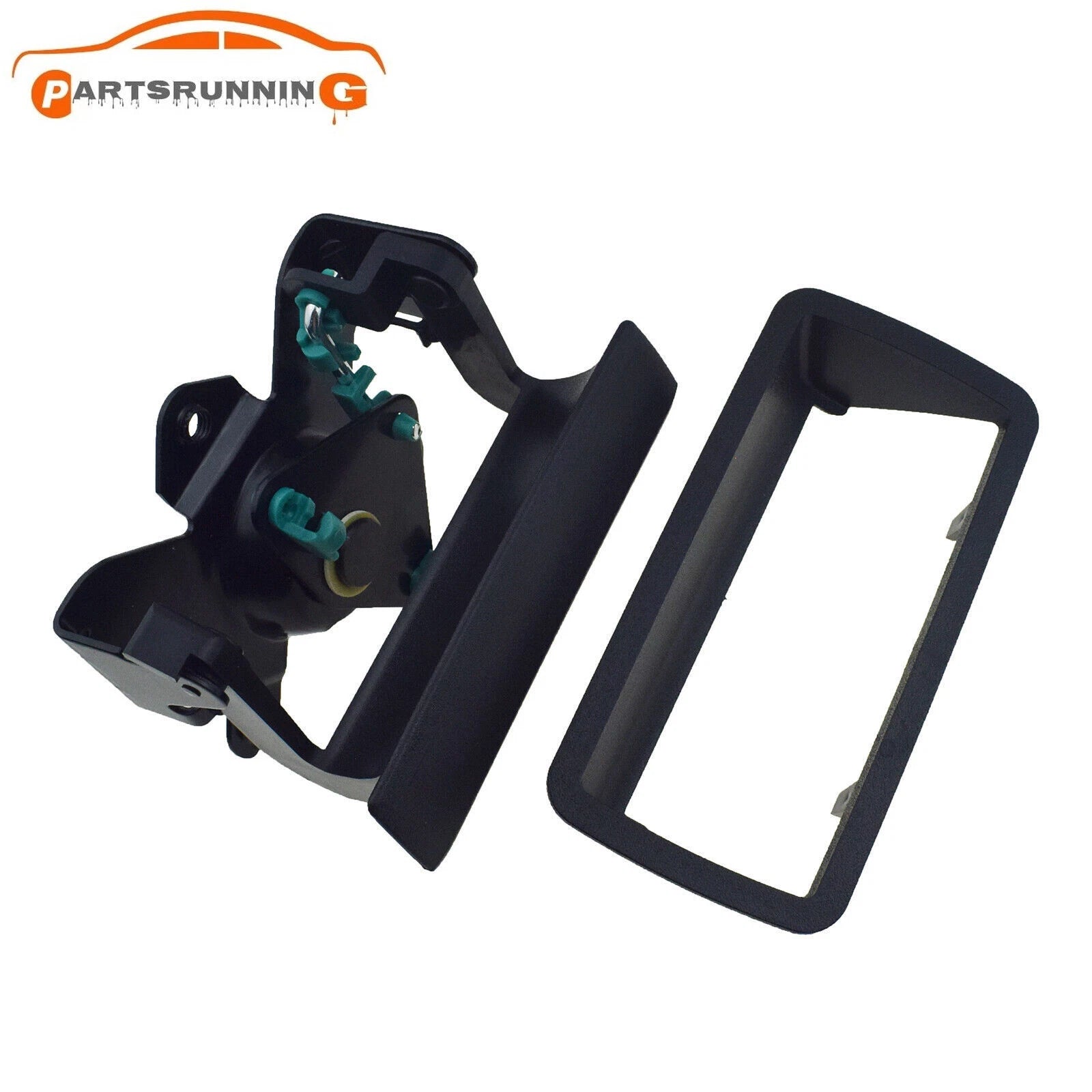 Set of 2 Tailgate Handle & Bezel For 94-04 Chevrolet S10 GMC Sonoma Isuzu Hombre 6B93BC-57