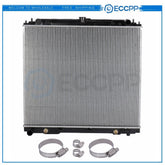 Radiator 2807 with Universal Oil Hose Clamps Kit for 2005-2018 Nissan Frontier 6B93BC-57
