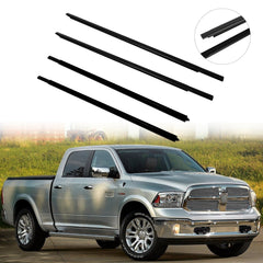 For 2009-2021 Dodge Ram 1500 Crew Cab Front & Rear Door Window Seal Belt Molding 6B93BC-57