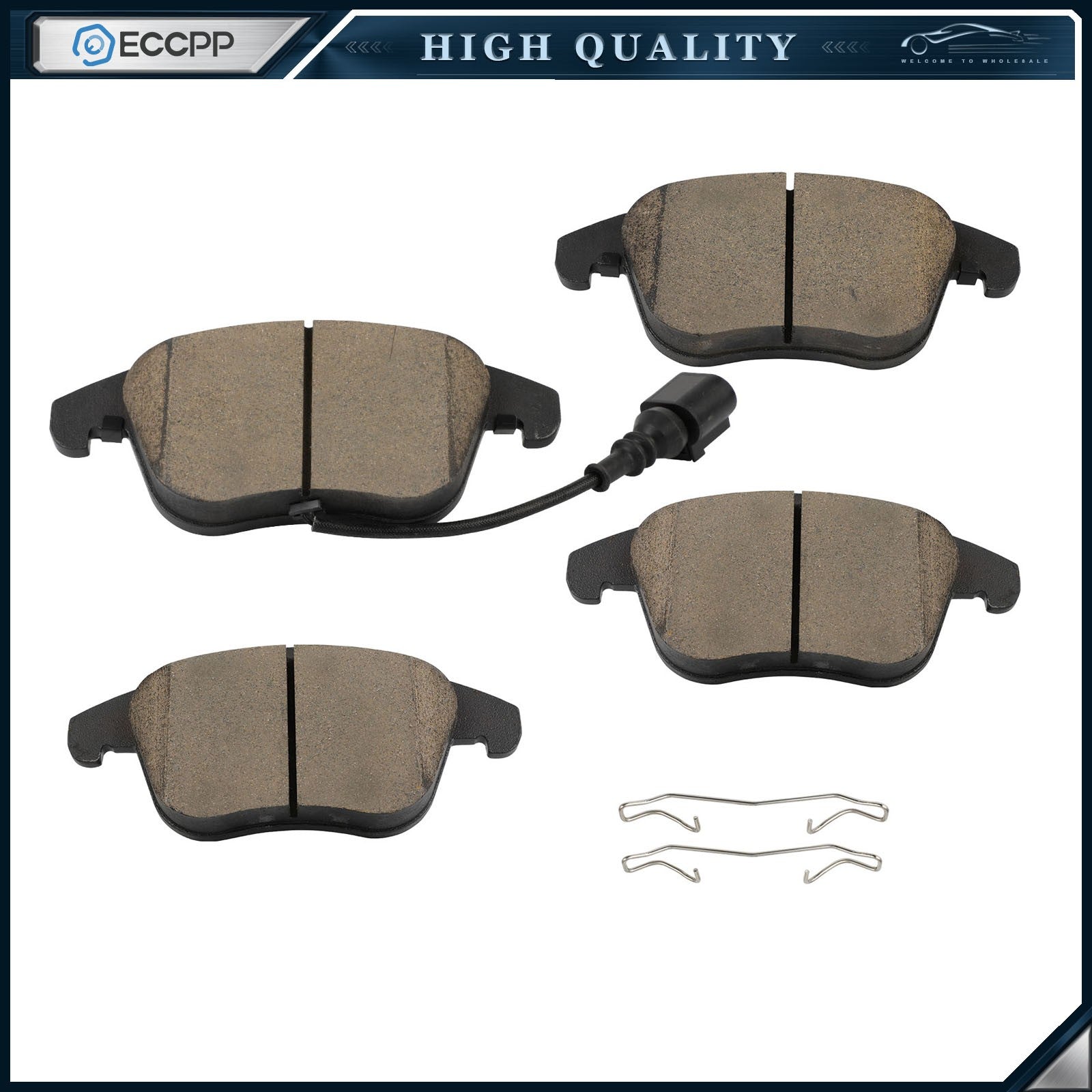 Front Ceramic Brake Pads Kit fits for VOLKSWAGEN for Passat 2020-12 6B93BC-57