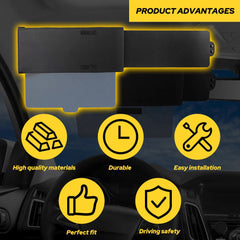 Car Sun Visor Extender Shield Truck Side Anti Glare Window Shade EOA 6B93BC-57