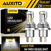 AUXITO H4 9003 LED Headlight Bulb Conversion Kit High Low Beam 6500K 200W M3 EOA AUXITO