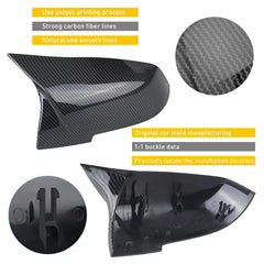Carbon Fiber Side Mirror Caps Cover For 2014-2018 BMW M Series F87 M2 BMW i3 i3S 6B93BC-57