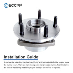 1Pc Front Wheel Hub Bearing Assembly For 1994-1997 1998 1999 Dodge Ram 1500 4WD KOEEP