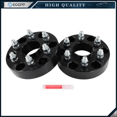 2 Pcs 1.5" 6x5.5 to 6x120 Hub Centric Wheel Adapters 14x1.5 For Chevy GMC 6 Lug
