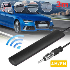 Universal Car Hidden Amplified Kit Antenna 12v Electronic Stereo AM/FM Radio 6B93BC-57