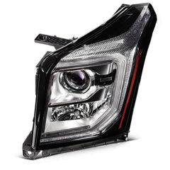Pair Halogon Headlights Assembly For 2015-2017 GMC Yukon 5.3L 6.2L Black Amber 6B93BC-57