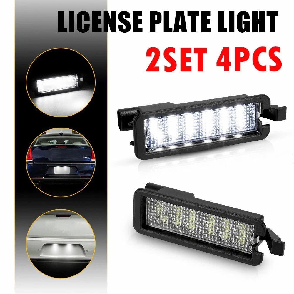 4X LED License Plate Light Rear Bumper Lamp White For 2017-2022 Jeep Compass EOA 6B93BC-57