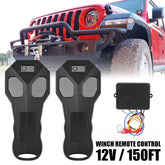 AUXITO Wireless Electric Winch Remote Control Kit 12V Handset 2PCS 150FT 4WD EA AUXITO