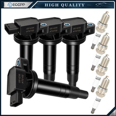 ECCPP 4 For 1.5L L4 Scion xA xB Toyota Echo Prius Yaris Ignition Coil Spark Plug ECCPP