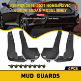 2016-2022 For Civic Honda Sedan 4 Door Mud Flaps Splash Guards Mudguards EOA 6B93BC-57