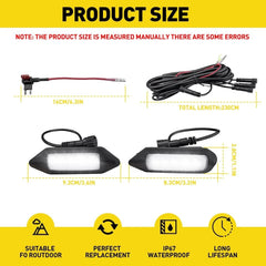 Front Bumper Grille Fog Light Lamp For Toyota RAV4 19-24 LE SE XLE XSE Limited A 6B93BC-57