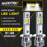 H1 6500K Super Bright White 24000LM LED Headlights Bulb Kit Hi Low Beam DRL M6EA 6B93BC-57