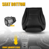For 2015-2021 Mercedes Benz C300 C250 Driver Bottom Leather Seat Cover Black EOA 6B93BC-57