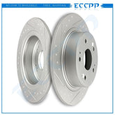 Rear Slotted Brake Discs Rotors FOR 2005-2018 Honda Accord 2009-2014 Acura TSX