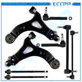 ECCPP 8 Pieces Control Arm Ball Joint Sway Bar Tie Rod Suspension Kit for Chevy 6B93BC-57
