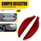 2X For 2012-17 Hyundai Accent Sedan Rear Bumper Side Marker Light Reflector Lamp 6B93BC-57