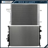 Aluminum Radiator & AC Condenser Cooling Kit For 2015 2016 2017 2018 Ford Focus 6B93BC-57