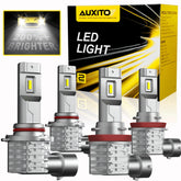 AUXITO Combo White 6500K LED Headlight Kit 9005 H11 Bulbs High + Low Beam US EOA AUXITO